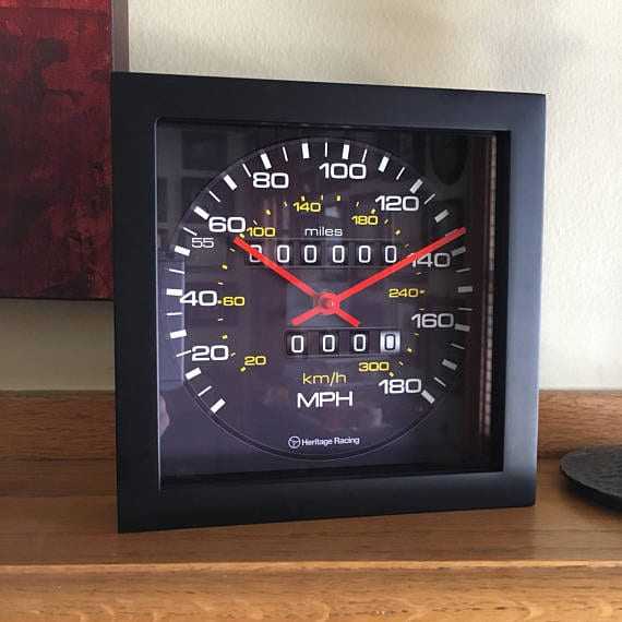 Audi Sport Quattro Speedometer Clock