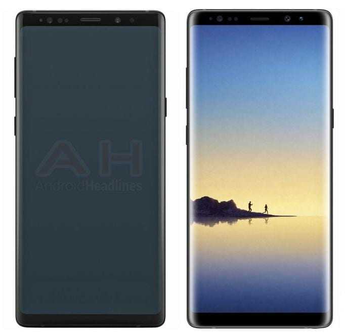 Official Samsung Galaxy Note 9 σχέδιο