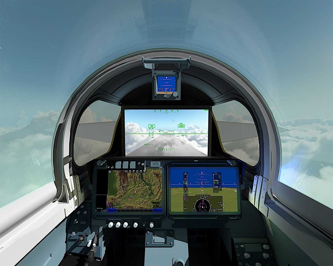 X-59 QueSST Supersonic Airplane Cockpit