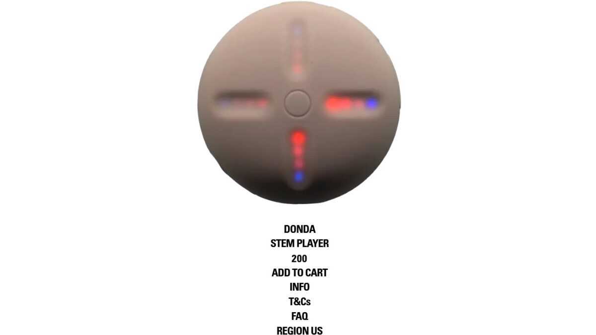 Kanye West Donda Stem Player