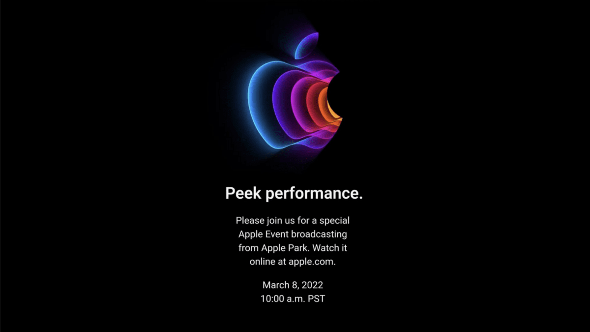 Apple “Peek performance” Special Event