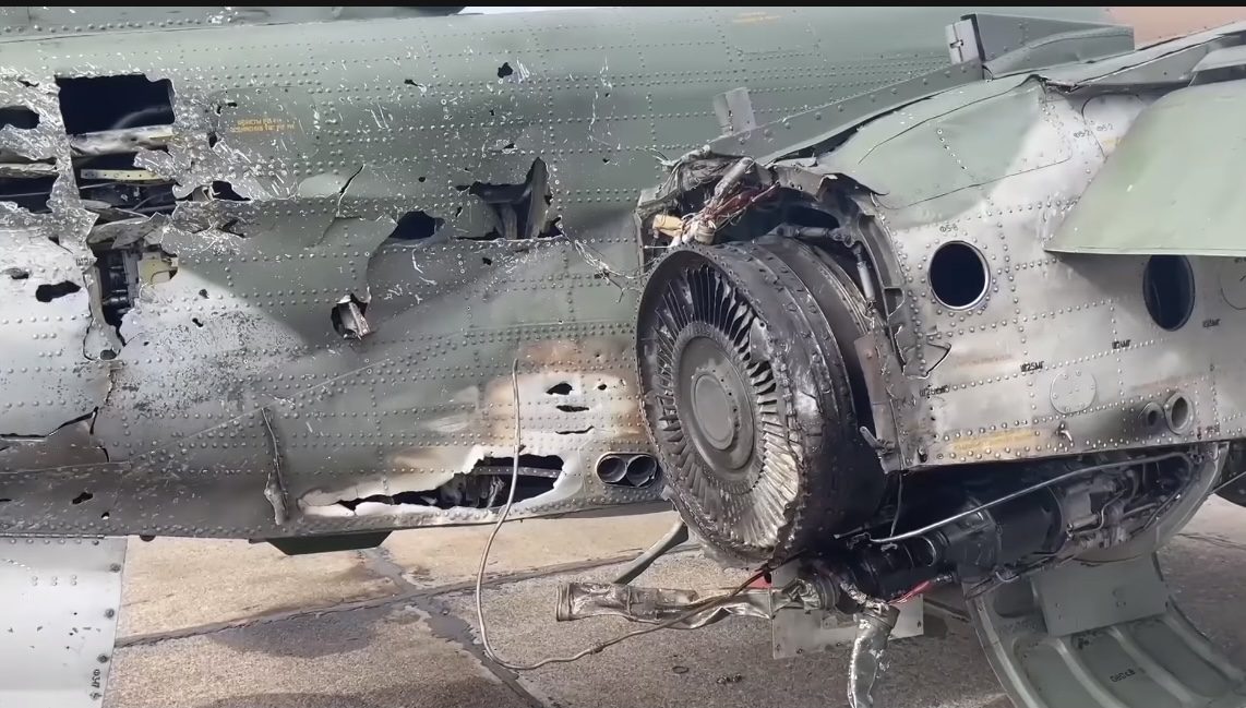 Σπάνιο βίντεο λαβωμένου Sukhoi Su-25 Frogfoot