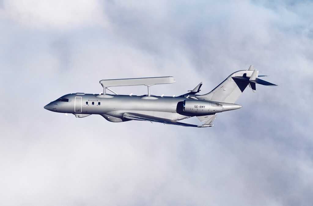 Δύο Saab GlobalEye Airborne Early Warning and Control (AEW&C) αεροσκάφη