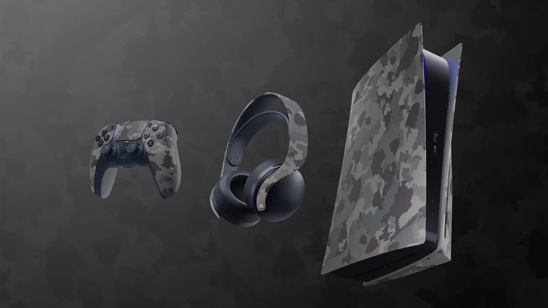 Gray Camouflage Collection PS5