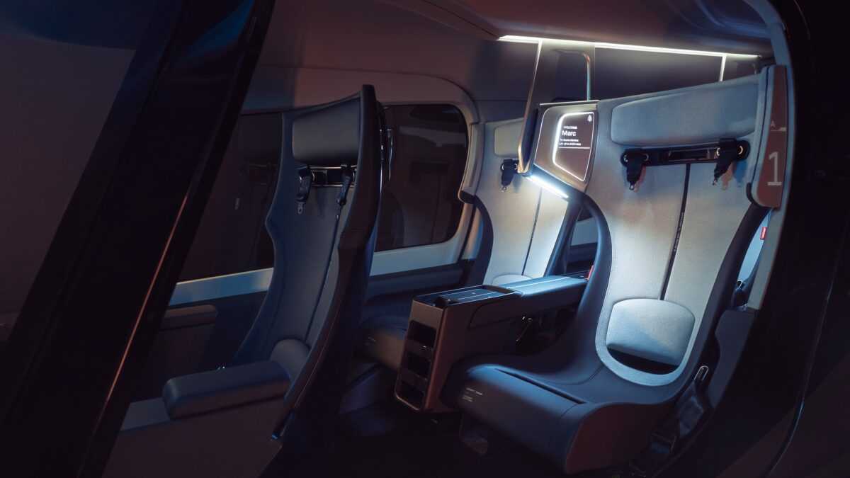 Το απίστευτο εσωτερικό του Midnight eVTOL αεροσκάφους