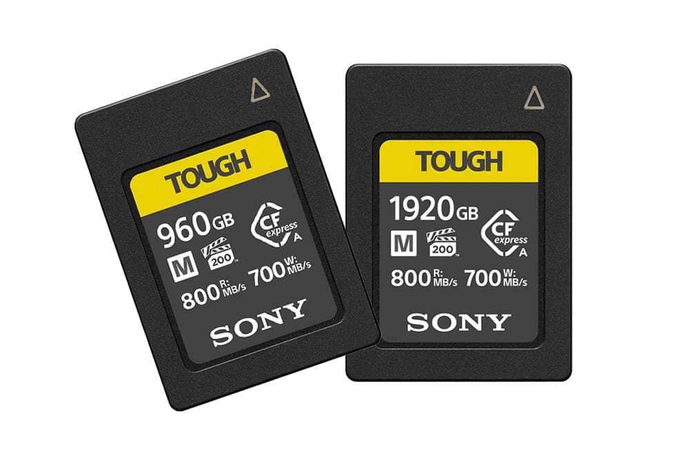 Νέες Sony High-Performance M Series CFexpress Type A κάρτες μνήμης