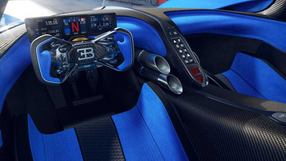 2023 Bugatti Bolide Hypercar Cockpit